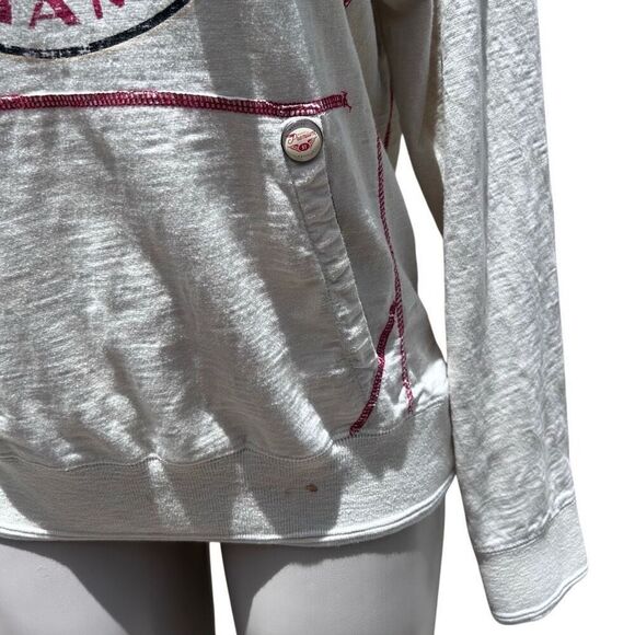 Premium 51 Red Thread Series Hooded Sweatshirt Women's Medium Cream FL Miami - Picture 4 of 16